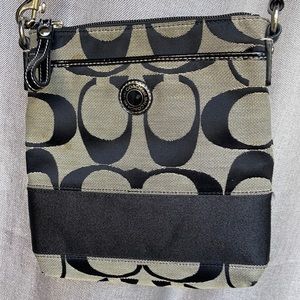 Coach Factory Signature Fabric Crossbody.